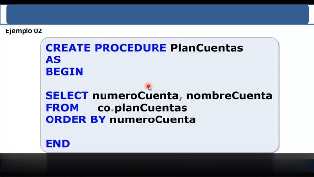 7.2. Procedimientos almacenados - Creación смотреть онлайн
