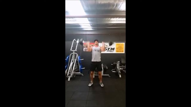 Clean and press demo on the 5ft Compact Olympic Barbell (700lbs) смотреть онлайн
