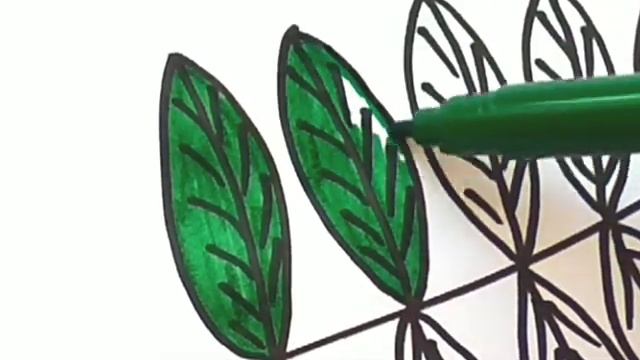 ЛИСТ РЯБИНЫ / раскраска РЯБИНОВЫЙ ЛИСТ / Нарисуй Ка смотреть онлайн