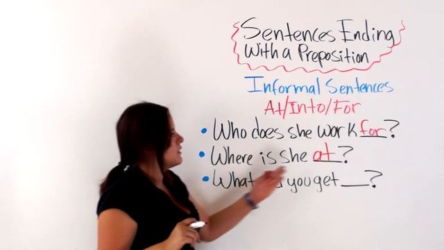 English Sentences: Sentences Ending With A Preposition смотреть онлайн