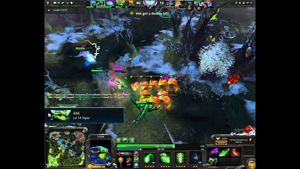 Simple match in Dota 2. Viper + Venomancer. смотреть онлайн