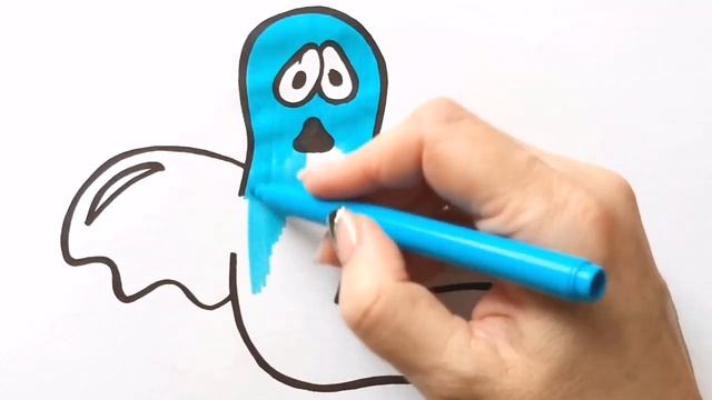 Как нарисовать ПРИВИДЕНИЕ / мультик раскраска для детей / Нарисуй Ка смотреть онлайн
