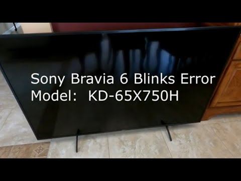 Sony 65in SMART TV 6 Blinks Error Repair - A Big mistake lesson need to Avoid ! смотреть онлайн