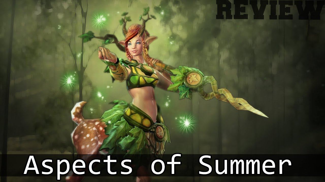 Dota 2 Items : Enchantress - Aspects of Summer Set Review смотреть онлайн