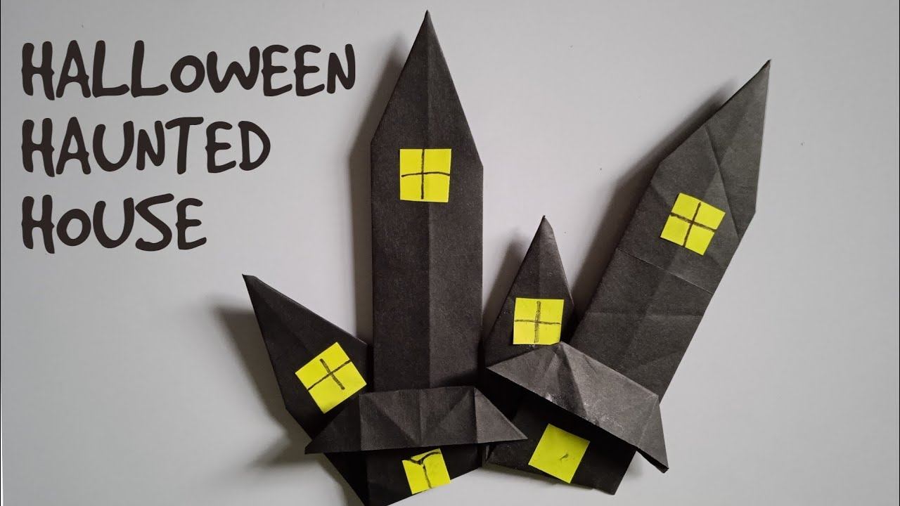 Halloween Origami Haunted House | Paper Ghost House | Halloween Paper crafts смотреть онлайн