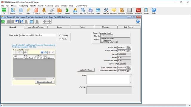 Strata Master Top Tip - Additional Contacts смотреть онлайн