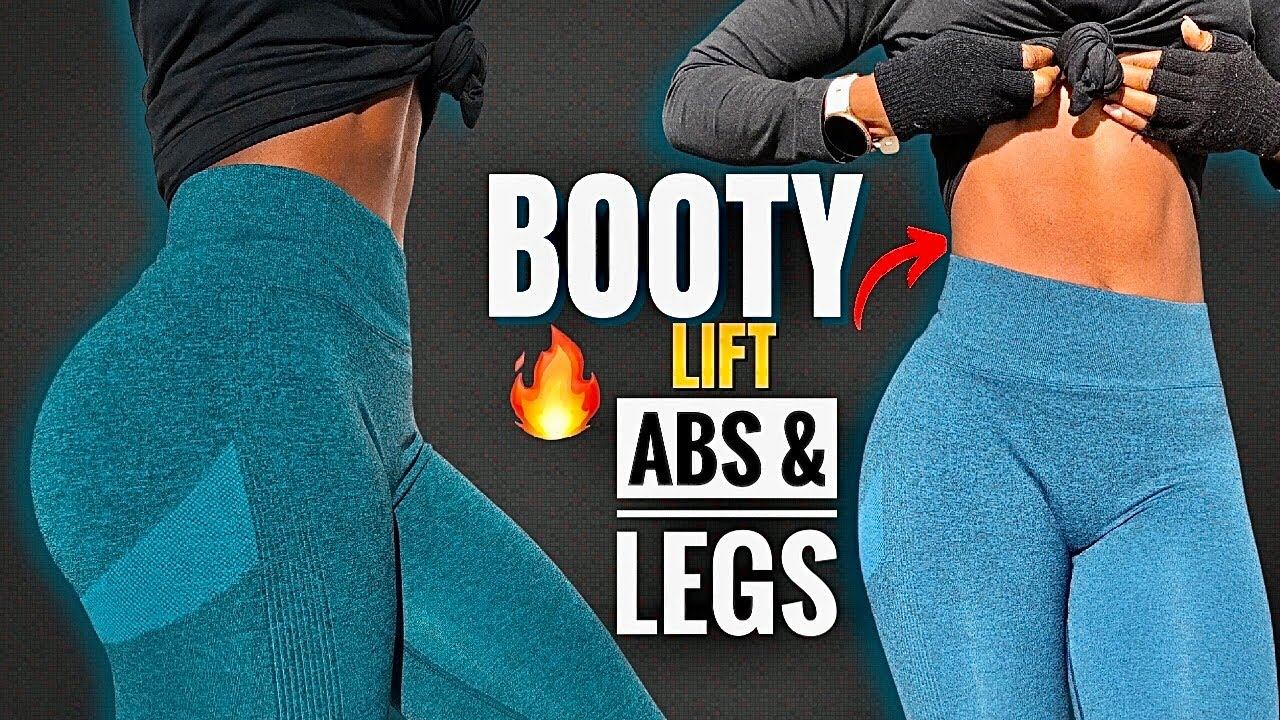 MUST DO BOOTY/LEGS/THIGH & ABS HIIT WORKOUT At Home, No Equipment~Tracking Metabolism W´ LUMEN