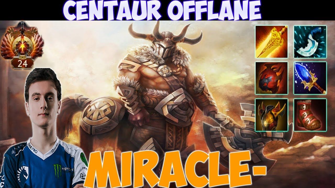 Miracle- - Centaur Warrunner Offlane | Battle Cup Gameplay смотреть онлайн
