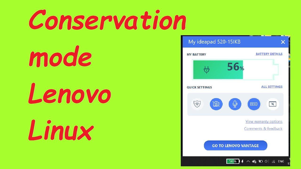 Conservation mode ON/OFF in Linux without Lenovo vantage смотреть онлайн