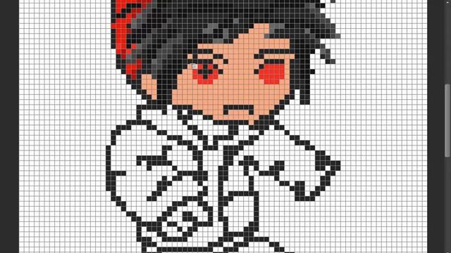 Drawing a pixel art of myself смотреть онлайн