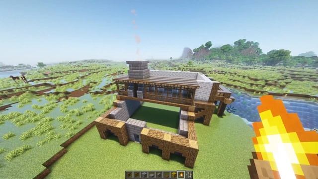 Minecraft Medieval Fisherman Hut Tutorial смотреть онлайн