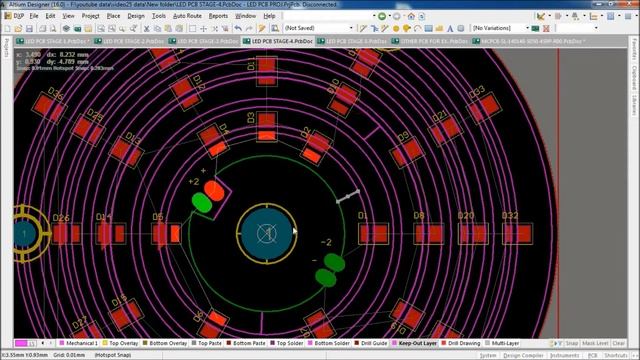 ALTIUM TUTORIAL-24: How To Draw Custom Pad/Design LED PCB 3535/3030/2835/DESIGN CIRCULAR PAD смотреть онлайн