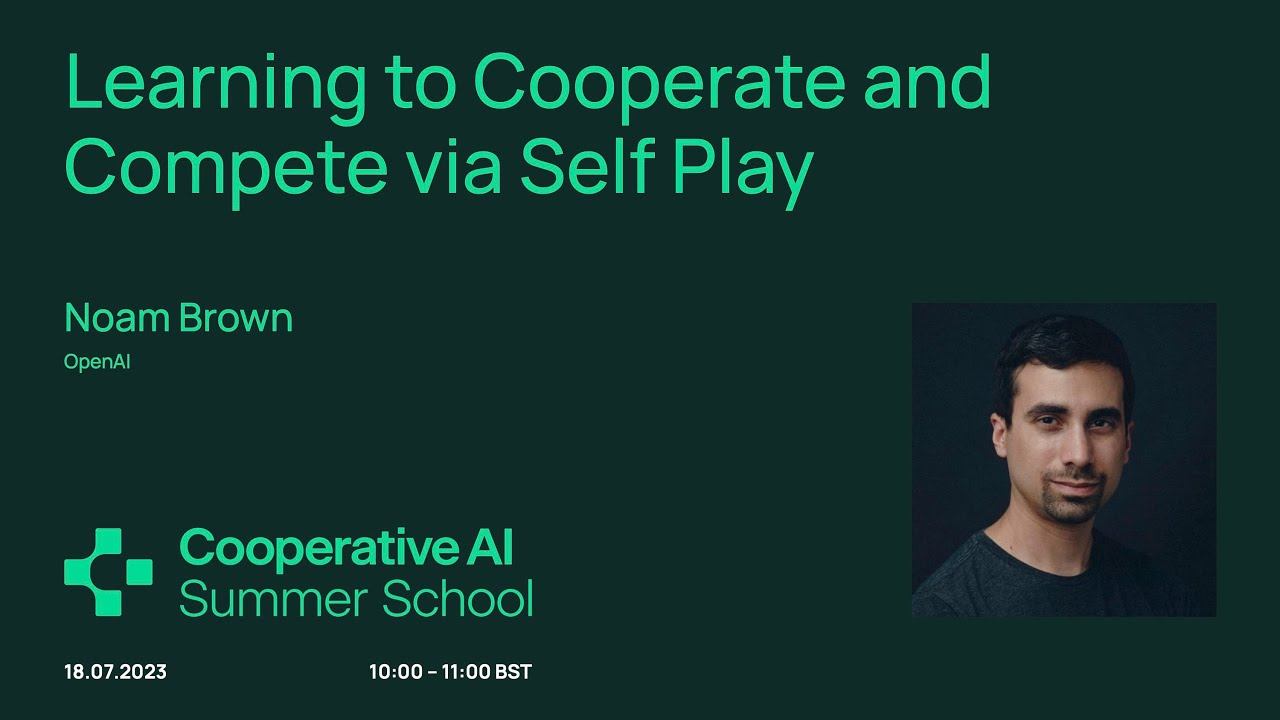 Learning to Cooperate and Compete via Self Play смотреть онлайн