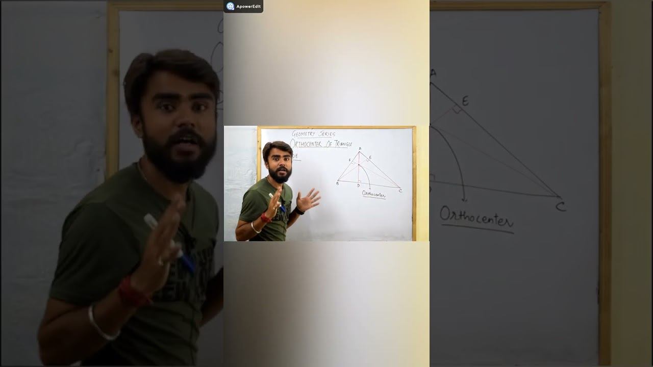 Orthocenter of triangle | Perpendicular of triangle | Orthocentre | Geometry concepts смотреть онлайн