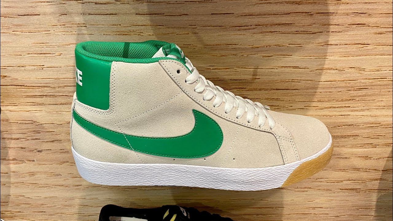 Nike Zoom Blazer Mid SB “White Lucky Green” смотреть онлайн