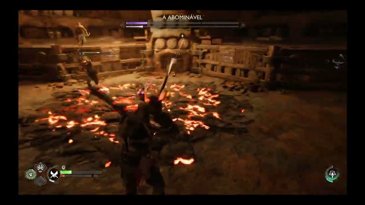 Sub-Boss fight - A Abominável - God of War Ragnarok смотреть онлайн