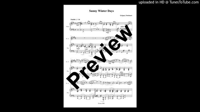Sunny Winter Days for Alto Saxophone and Piano - Grégory Notebaert смотреть онлайн