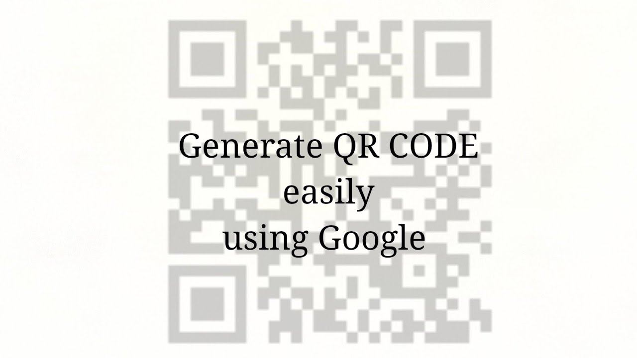Generate QR CODE using Google services смотреть онлайн