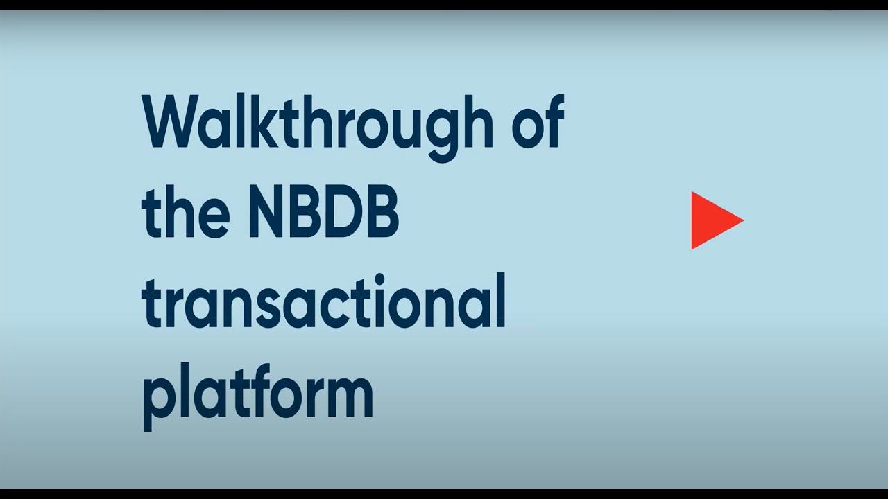 Walkthrough of the NBDB transactional platform смотреть онлайн