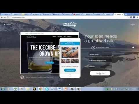 How to Make a Landing Page using Weebly Dot Com смотреть онлайн