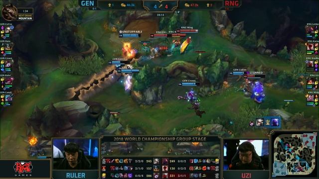 GEN v RNG - Worlds Group Stage Day 2 Match Highlights (2018) смотреть онлайн