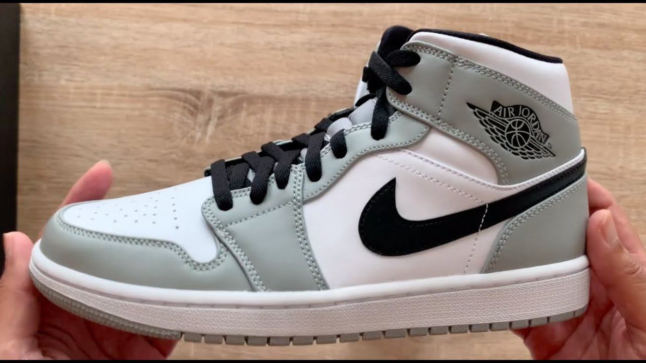 UNBOXING AND UP-CLOSE VIEW AIR JORDAN 1 MID SMOKE GREY смотреть онлайн