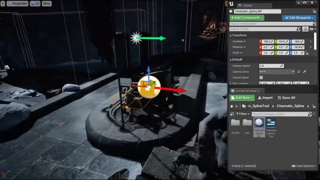 Cinematic Spline Tool UE4 смотреть онлайн