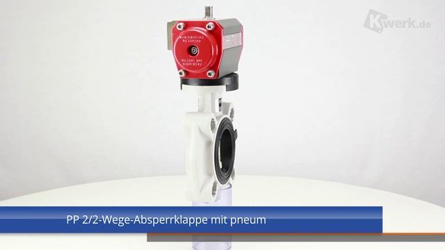 PP 2/2-Wege-Absperrklappe mit pneumatischem Stellantrieb смотреть онлайн