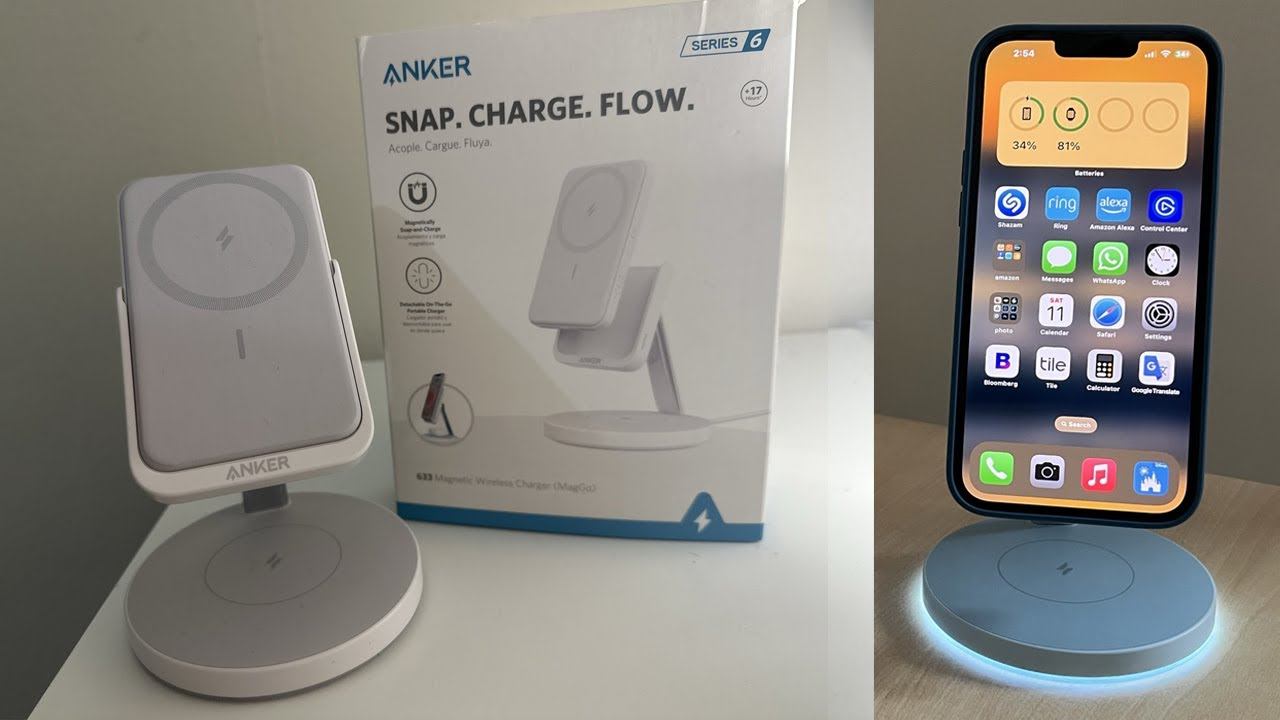 Blue vs White - Anker MagGo Magnetic Wireless Charger смотреть онлайн