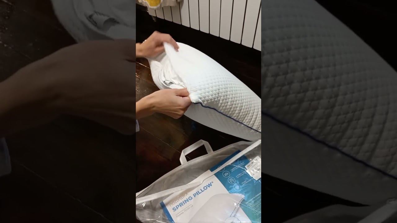 распаковка подушки Askona Spring Pillow 21vek.by
