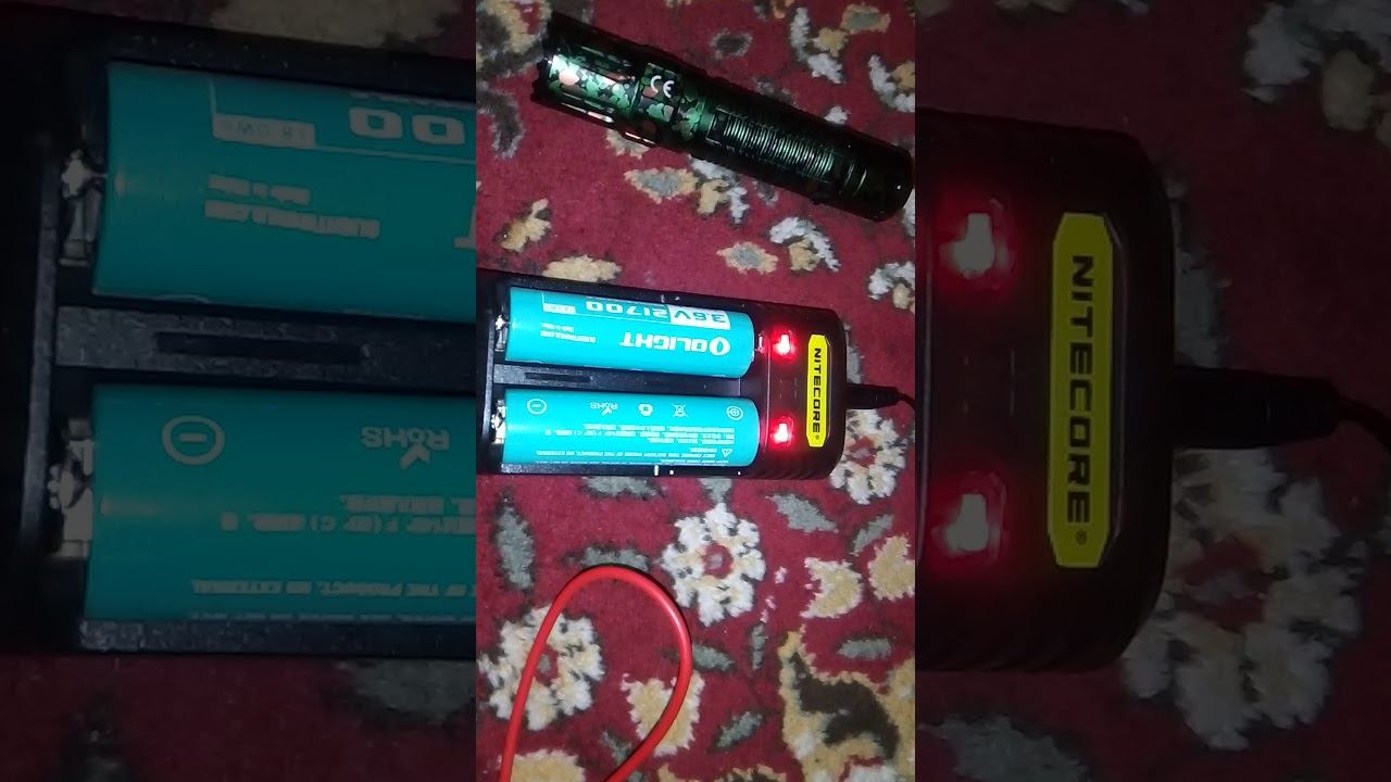 Checking a OLIGHT 21700 5000mah battery, after charging proces with NITECORE Q2 смотреть онлайн