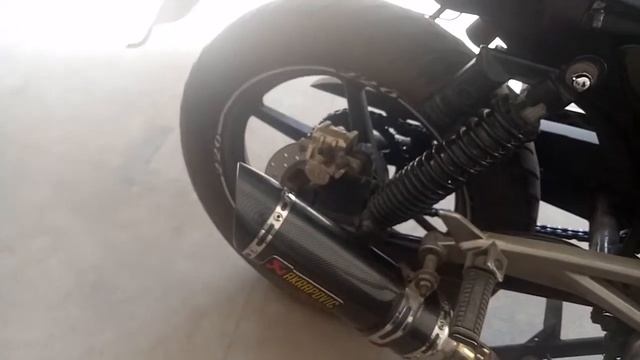 Pulsar 220 akrapovic exhaust wothout DB KILLER! смотреть онлайн