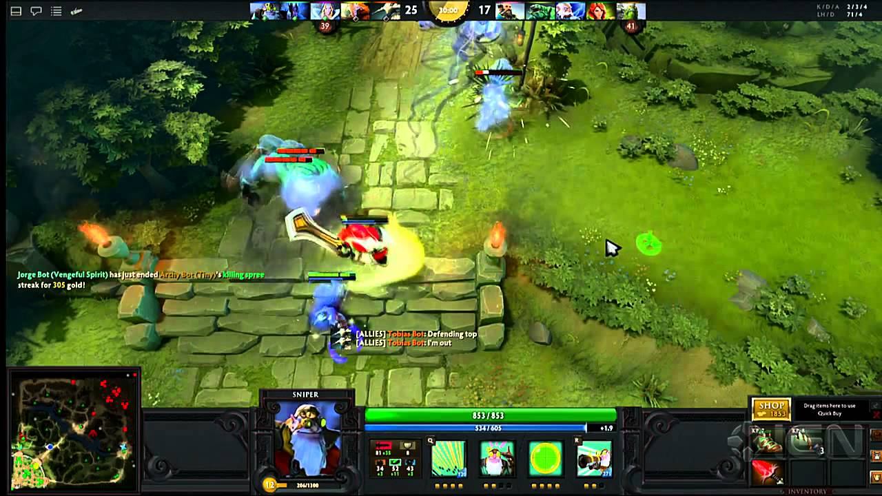 DotA 2: Sniper Hero Commentary смотреть онлайн
