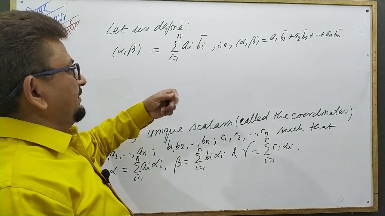 Inner Product Spaces 2 [Existence Theorem & Matrix of IP ] by YB Singh KNIPSS NAAC-A Sultanpur смотреть онлайн