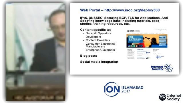 ION Islamabad 1 - Introduction to the Internet Society and Deploy360 смотреть онлайн