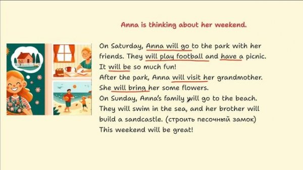 Урок 49. Future Simple. Простое будущее. Will/ Won't.