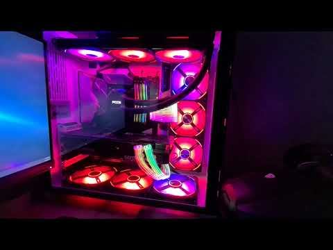 Lian-li Uni Fans AL. Pre-set LED mode showcase смотреть онлайн