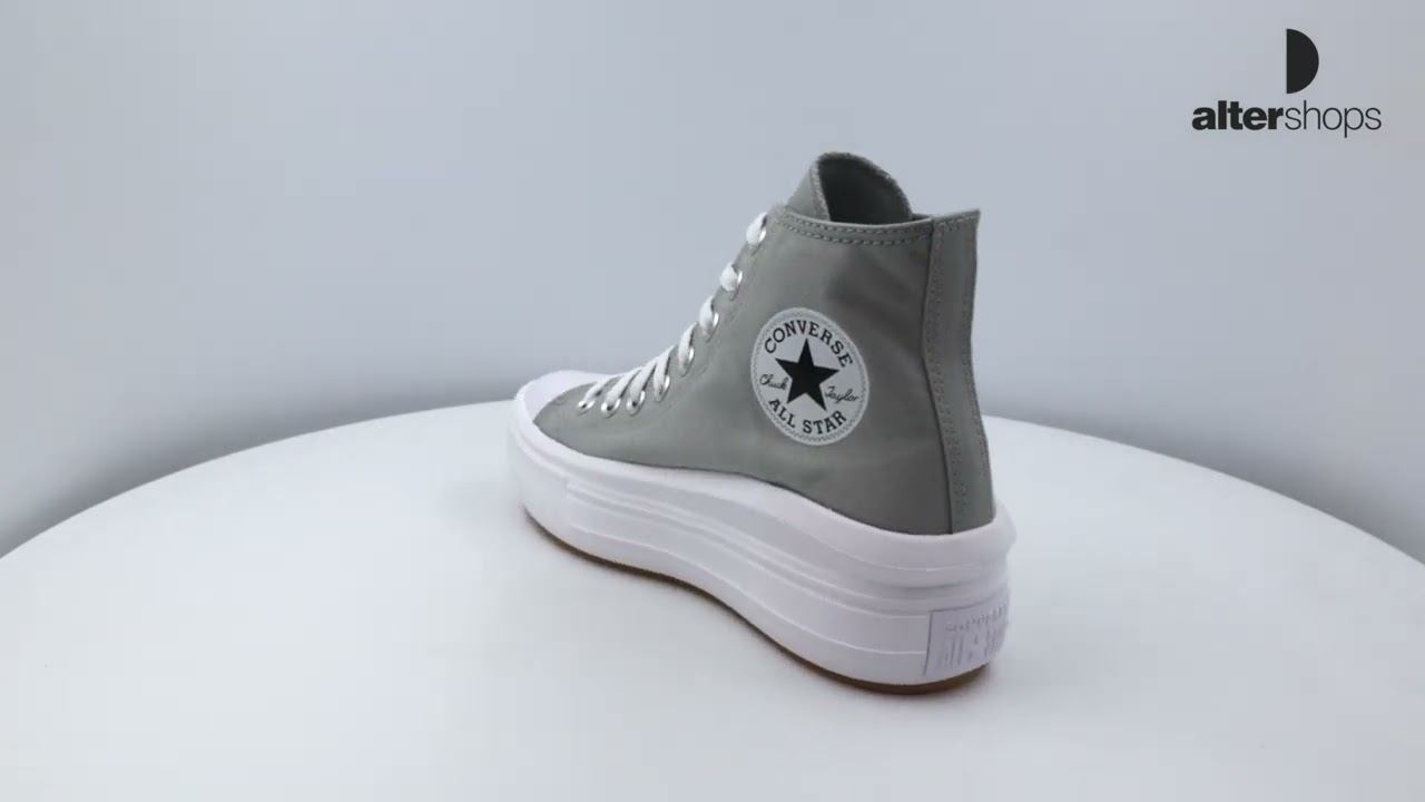 CONVERSE CHUCK TAYLOR ALL STAR MOVE HI PLATFORM Γκρι A00562C смотреть онлайн