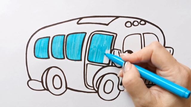 Как нарисовать АВТОБУС для детей / Нарисуй Ка смотреть онлайн