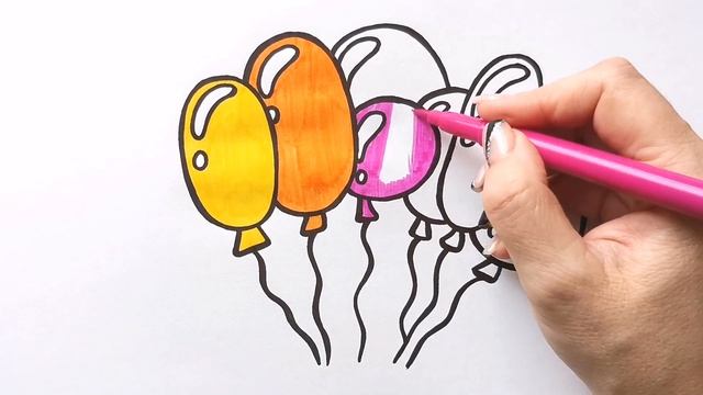 Как нарисовать ВОЗДУШНЫЕ ШАРИКИ для детей / Нарисуй Ка смотреть онлайн