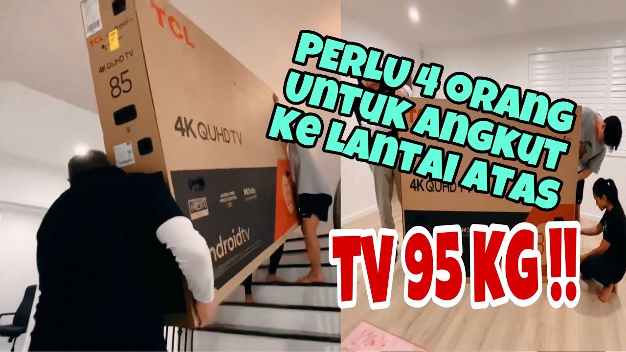 PERLU 4 ORANG ANGKAT TV 85 INCH смотреть онлайн