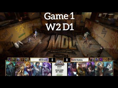 Blacklist Academy vs Onic Arsenals MDL PH S1 W2 D1 смотреть онлайн
