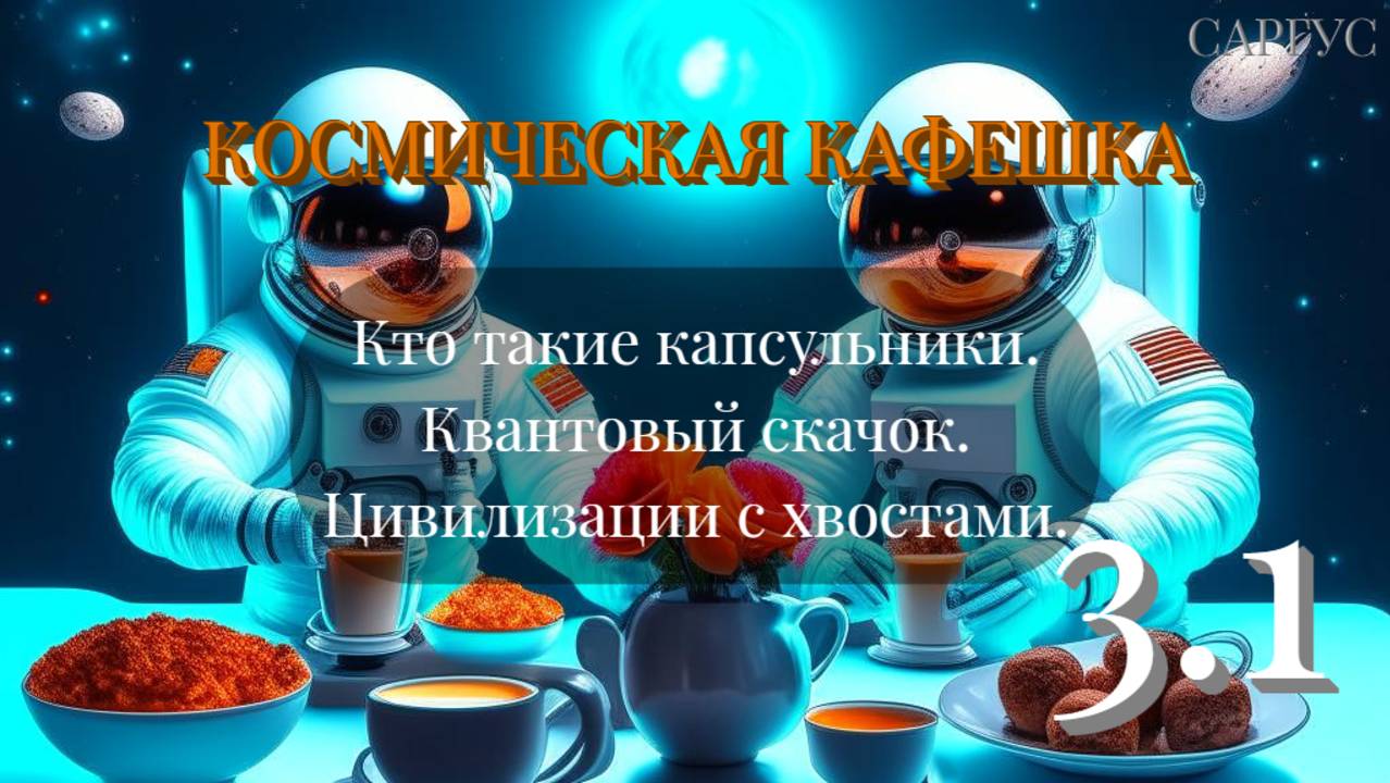 #153 Кто такие капсульники. Квантовый скачок. Цивилизации с хвостами. КОСМИЧЕСКАЯ КАФЕШКА.