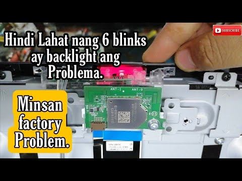 Sony 40"Led Tv 6 blinks Problem but Good Backlight/Factory Problem. смотреть онлайн