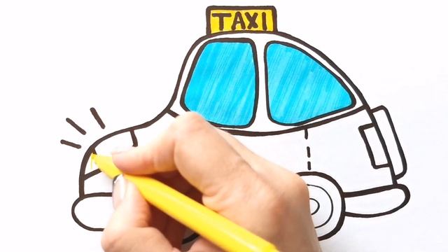 Как нарисовать ТАКСИ для детей / Нарисуй Ка смотреть онлайн