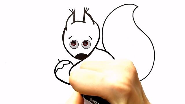 Как нарисовать БЕЛКУ / Мультик раскраска БЕЛКА / Нарисуй Ка смотреть онлайн