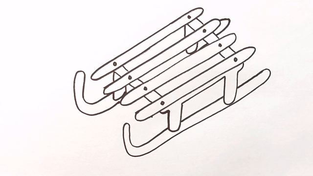 Как нарисовать САНКИ / Мультик раскраска САНКИ / Нарисуй Ка смотреть онлайн