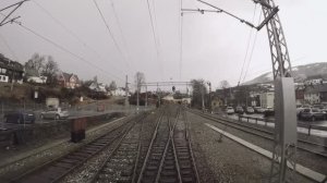 Норвегия. Вид из кабины машиниста. (Bergen - Ål)