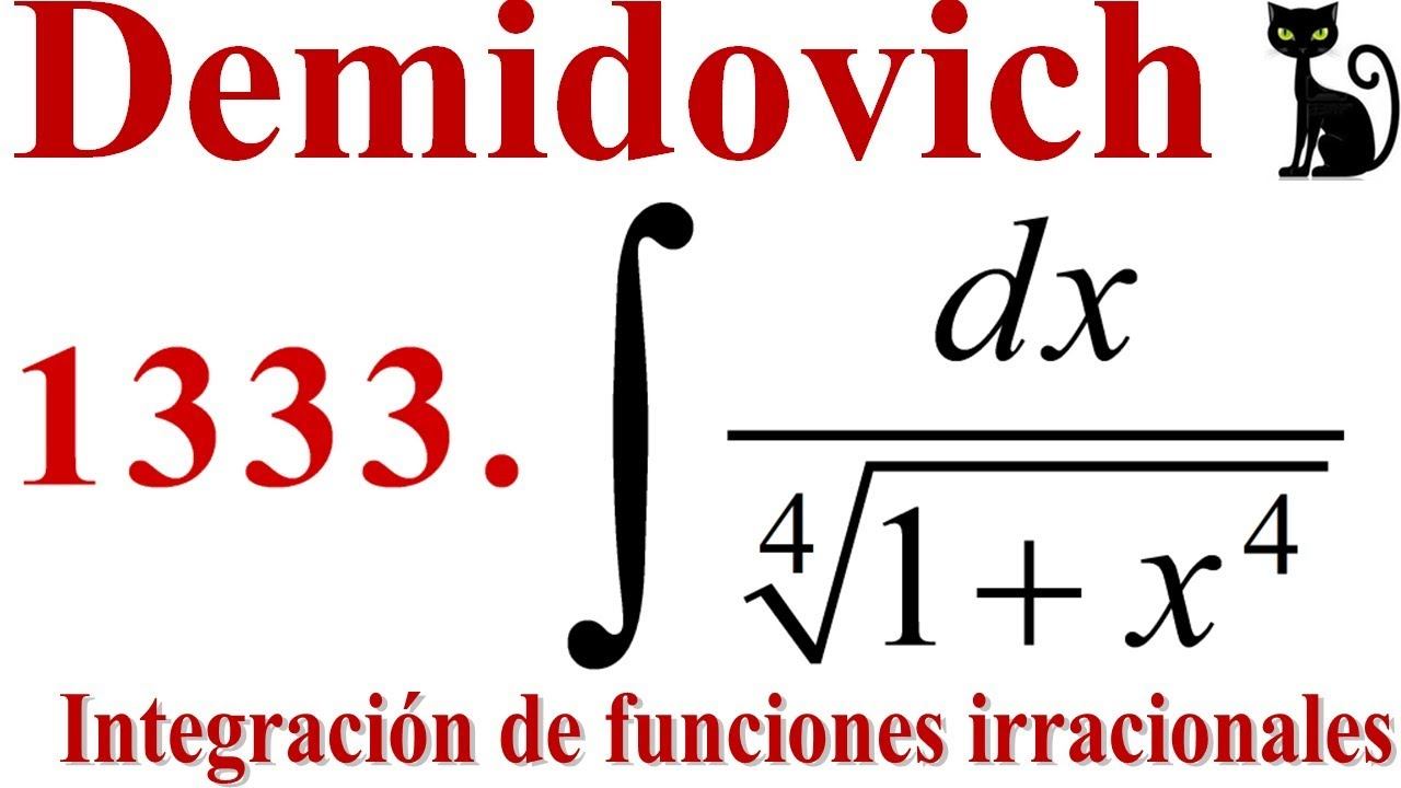 Integración de una función irracional. Demidovich 1333. 👀👍😺 смотреть онлайн