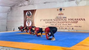 Group yoga performance 3rd senior national yogasana sports championship 2023 #games  #yoga #india